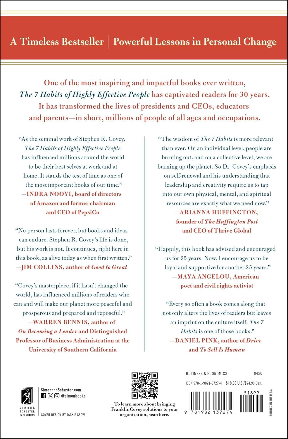 The 7 Habits of Highly Effective People: 30th Anniversary Edition Paperback