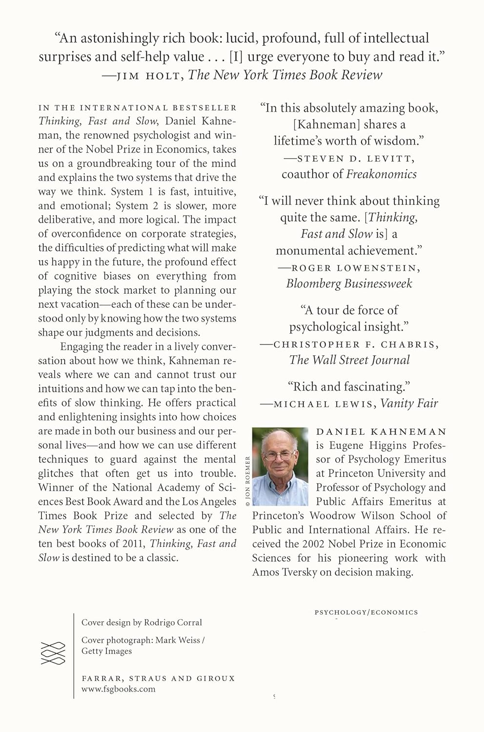 Thinking, Fast and Slow Paperback – April 2, 2013 by Daniel Kahneman (Author)