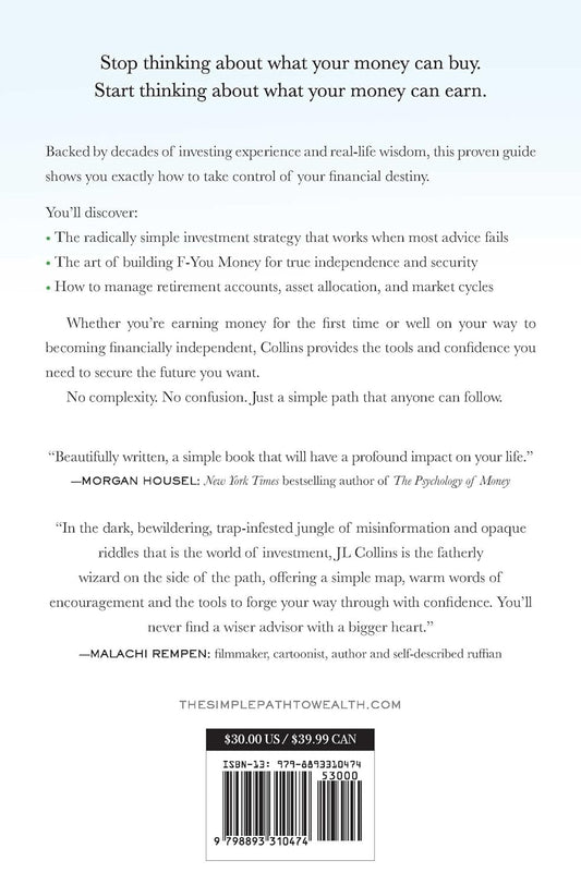 The Simple Path to Wealth (Revised & Expanded 2025 Edition): Your Road Map to Financial Independence and a Rich, Free Life Hardcover – May 20, 2025