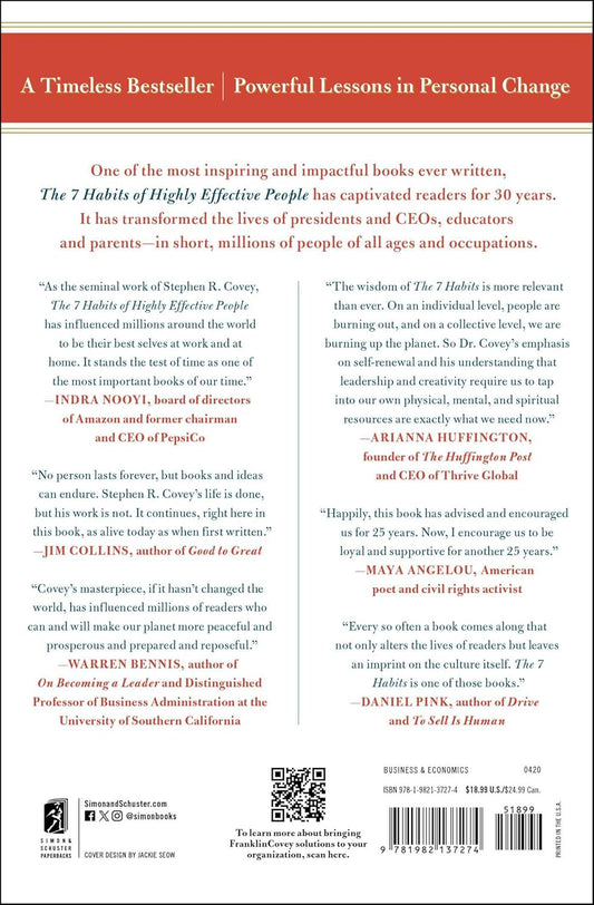 The 7 Habits of Highly Effective People: 30th Anniversary Edition Paperback